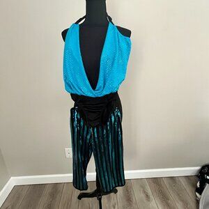 Childs 2 piece SPARKLES Blue Costume